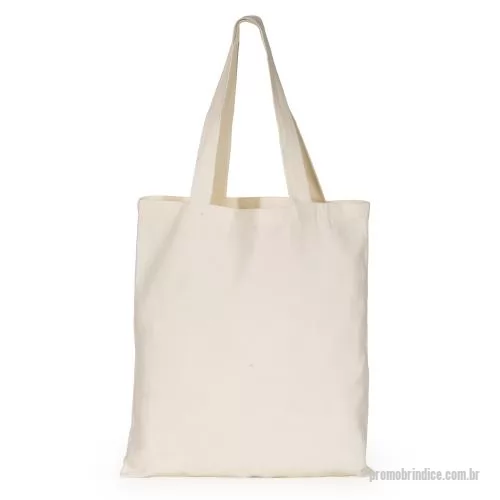 Sacola ecológica personalizada - Sacola de algodão com alças costuradas na parte interna. 37,5 cm x 30,5 cm