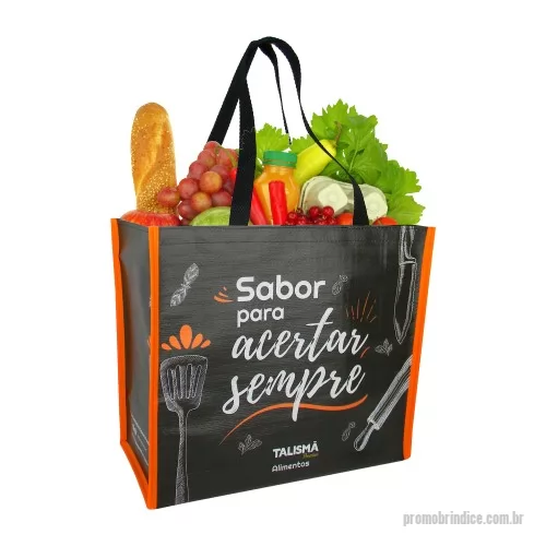 Sacola ecológica personalizada - Sacola de Ráfia Laminada 120 Grs - Impressão DIGITAL UV - Qualidade Fotográfica