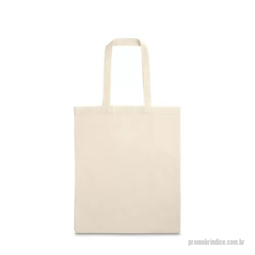 Sacola ecológica personalizada - Sacola em 100% algodão (120 g/m²), com alças de 40 cm. 270 x 330 mm