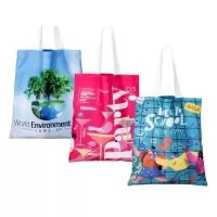 Sacola ecológica Pet reciclado.  Personalização em sublimação. 