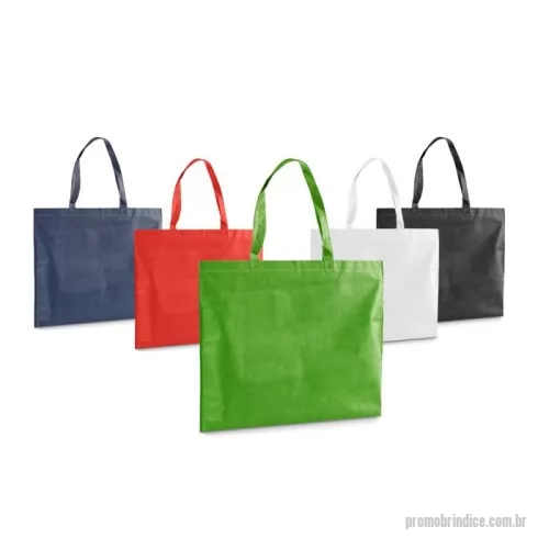 Sacola personalizada - Sacola em non-woven (80 g/m²) termo-selado com alças de 55 cm. Fabricado no Brasil. 480 x 380 x 85 mm