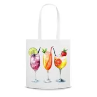 Sacola ecológica Pet reciclado.  Personalização em sublimação. 