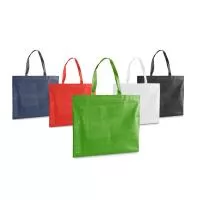 Sacola em non-woven (80 g/m²) termo-selado com alças de 55 cm. 480 x 380 x 85 mm