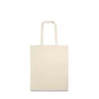 Sacola em 100% algodão (120 g/m²), com alças de 40 cm. 270 x 330 mm