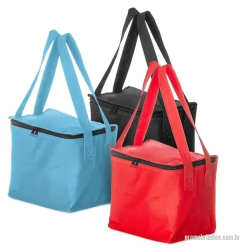 Sacola térmica personalizada - Bolsa térmica em tnt 8,5 litros.