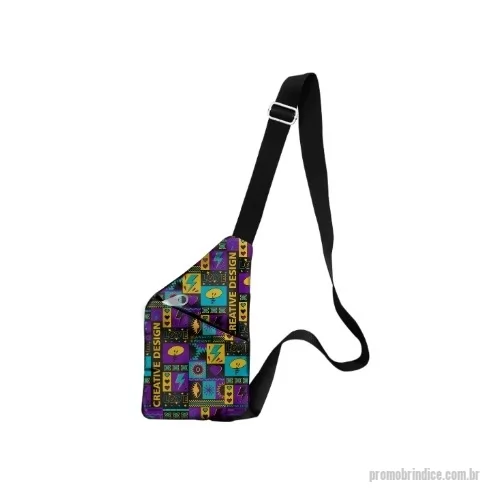shoulder bag personalizado - Shoulder Bag Transversal totalmente personalizável sublimável perfeita para personalizar e representar sua marca com estilo moderno e descolado. Compacta, prática e cheia de atitude, é adequada para festivais e eventos diversos.  Características: • Design compacto e leve; • Estilo moderno e versátil; • Alça transversal ajustável; • Material sublimável para personalização total.