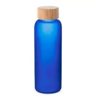 Garrafa de vidro personalizada, confeccionada em vidro borossilicato fosco com tampa de bambu na capacidade de 500 ml. Brinde vendido com embalagem individual para presente. A impressão da marca é feita em Silkscreen em boa área de gravação