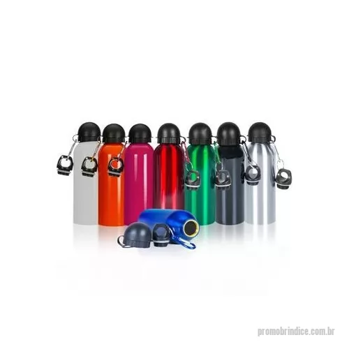 Squeeze metálico personalizado - Squeeze personalizadao em metal com duas opções de tampas é um dos modelos que mais vendemos entre nossos brindes personalizados.