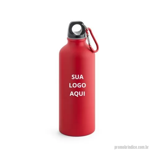 Squeeze metálico personalizado - O Squeeze em Alumínio é leve, resistente e prático, ideal para acompanhar você em atividades esportivas, passeios ou no dia a dia. Com acabamento mate e mosquetão integrado, facilita o transporte e pode ser preso em mochilas ou bolsas. Possui capacidade de até 540 mL e é certificado com EU Food Grade, garantindo qualidade e segurança alimentar. Um brinde corporativo funcional e moderno, que pode ser personalizado em Silk Screen (1 cor), destacando sua marca de forma elegante.  Dimensões:  ø66 x 216 mm