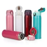 Garrafa Squeeze Metal Térmico Inox Colorido