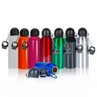 Descrição: Squeeze 500ml de inox com pintura metalizada, tampa rosqueável e acompanha um segundo bico com mosquetão (não é térmico).  Medidas aproximadas para gravação (CxL):  14,3 cm x 6 cm  Tamanho total aproximado  (CxL):  21,3 cm x 6,5 cm  Peso aproximado (g):  142