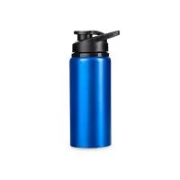 Squeeze em alumínio com capacidade máxima de 650ml. Possui pintura spray de acabamento brilhante e revestimento plástico no bocal. Conta com tampa rosqueável em plástico polipropileno (PP) com protetor para o bocal e alça fixa.