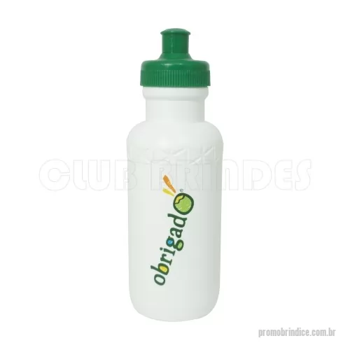 Squeeze personalizado - Squeeze Plástico com Capacidade para 500 ml. Disponível em várias cores. Gravação da logomarca em 1 cor já inclusa.
