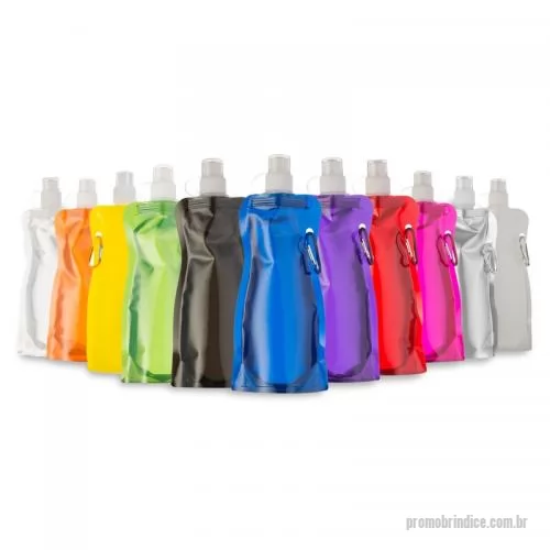 Squeeze personalizado - Squeeze Dobravel de Plastico 480ml