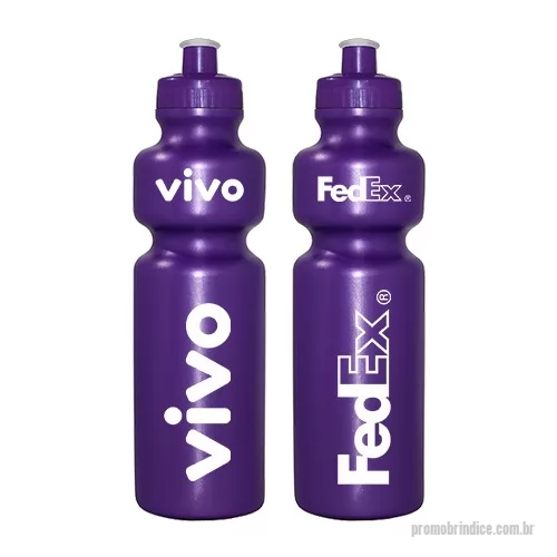 Squeeze personalizado - Squeeze 750mL de PE resistente e flexível, tampa rosqueável em PP e bico em PVC cristal. Acabamento e vedação impecável. Capacidade de 750 mL, ideal para atividades esportivas, bicicleta, corridas.