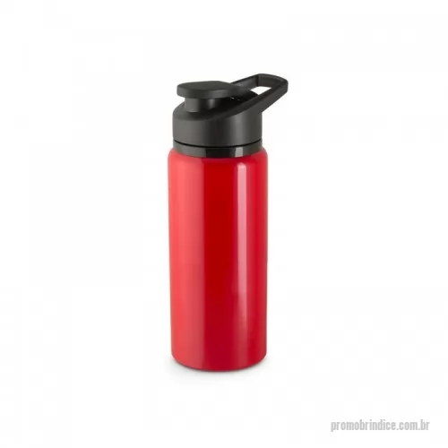 Squeeze personalizado - Squeeze esportivo em alumínio com parede simples. Tampa com sistema de abertura flip top. Capacidade até 660 mL. 