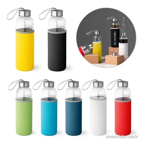 Squeeze personalizado - Garrafa Squeeze Vidro e Inox