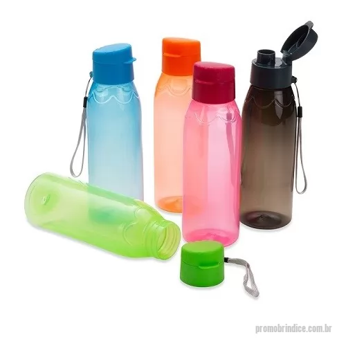 Squeeze personalizado - Garrafa Squeeze Plástico com Tampa Rosqueável