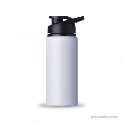 Squeeze personalizado - Squeeze alumínio de 600ml com pintura brilhante. Squeeze com tampa plástica rosqueável, alça e tampa protetora para o bocal.  ATENÇÃO: Além desse modelo, temos dezenas de outras opções de Squeezes
