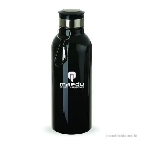 Squeeze personalizado - Garrafa Inox personalizada 700ml com pintura colorida e detalhes em prata. Excelente para manter água gelada ou bebidas isotônicas durante os treinos ou competições e acompanha chaveiro mosquetão.