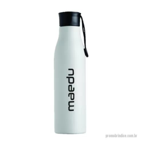 Squeeze personalizado - Squeeze de alumínio com capacidade de 800ml, tampa plástica com bico flip e canudo.