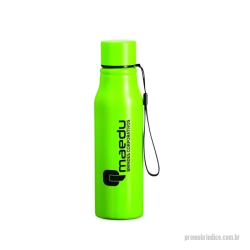 Squeeze personalizado - Garrafa inox com capacidade de 750ml. Contém tampa rosqueável com alça para transporte.