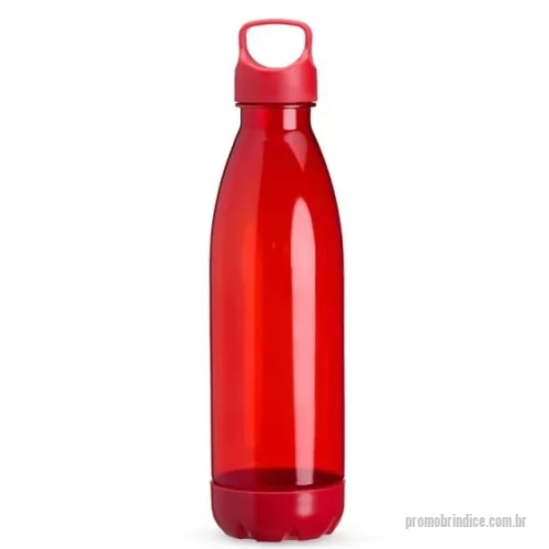 Squeeze personalizado - Garrafa feita em PVC com capacidade máxima de 680ml e tampa rosqueável em plástico ABS com alça fixa. Conta com fundo removível que protege a garrafa contra sujeiras. 