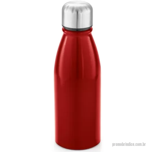 Squeeze personalizado - Squeeze em alumínio com tampa em aço inox. Capacidade até 500 mL. Certificação EU Food Grade. ø67 x 205 mm