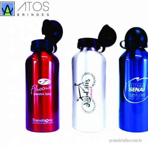 Squeeze personalizado - Squeeze 500ml de alumínio  e pintura metalizada