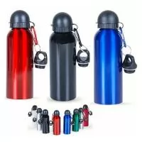 Squeeze de Metal com tampa Plástica de bico, capacidade para 500 ml. Gravação em Laser ou Silk. 