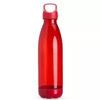 Garrafa feita em PVC com capacidade máxima de 680ml e tampa rosqueável em plástico ABS com alça fixa. Conta com fundo removível que protege a garrafa contra sujeiras. 