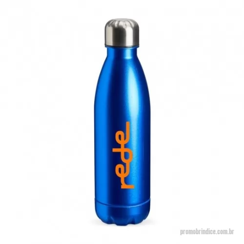 Squeeze plástico personalizado - Garrafa plástica com tampa de alumínio, Capacidade de 680ml, Livre de BPA. Dimensões: Altura: 25,5cm. Largura: 7,2cm. Circunferência: 22,7cm. Peso aproximado: 88(g).