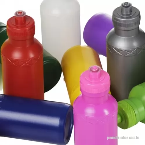 Squeeze plástico personalizado - Squeeze 500ml plástico livre de BPA, possui detalhe em relevo na parte superior e tampa rosqueável com bico de silicone. Cores Disponíveis: AMARELO, AZUL, BRANCO, LARANJA, PRATA, PRETO, ROSA, ROXO, VERDE, VERDE CLARO, VERDE LIMÃO, VERMELHO