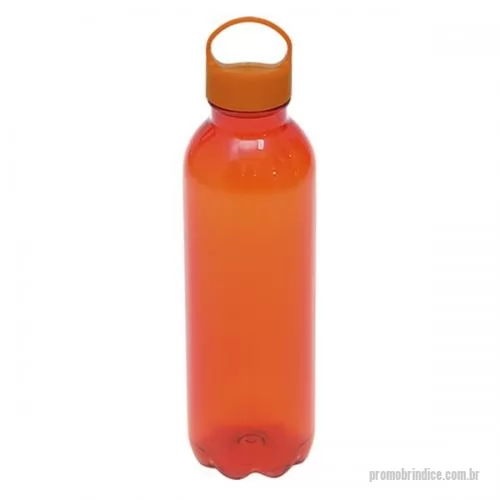 Squeeze plástico personalizado - SQUEEZE PET 600 ML COM TAMPA PEGADOR