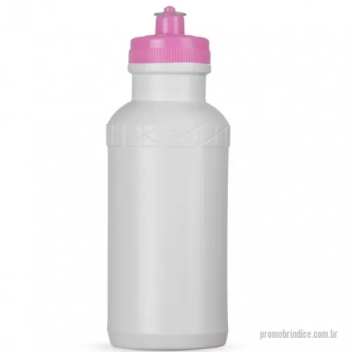 Squeeze plástico personalizado - Squeeze 500ml de plástico resistente, possui detalhe em relevo na parte superior e tampa de bico(plástico) rosqueável. Medidas aproximadas para gravação (CxL):  10 cm x 7 cm Tamanho total aproximado  (CxL):  20 cm x 6,5 cm x 21,9 cm Peso aproximado (g):  44