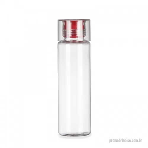 Squeeze plástico personalizado - Squeeze plástico 600 ml com tampa rosqueável. Material plástico transparente com tampa, possui bico/tampa interna emborrachada colorida. Ambas rosqueáveis.