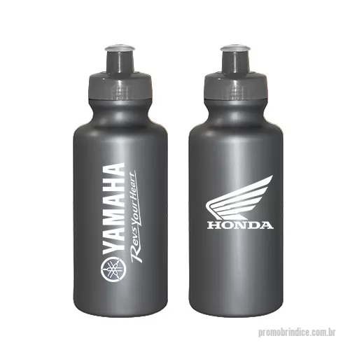 Squeeze plástico personalizado - Squeeze 550mL de PE resistente e flexível, tampa rosqueável em PP e bico em PVC cristal. Acabamento e vedação impecável. Capacidade de 550 mL