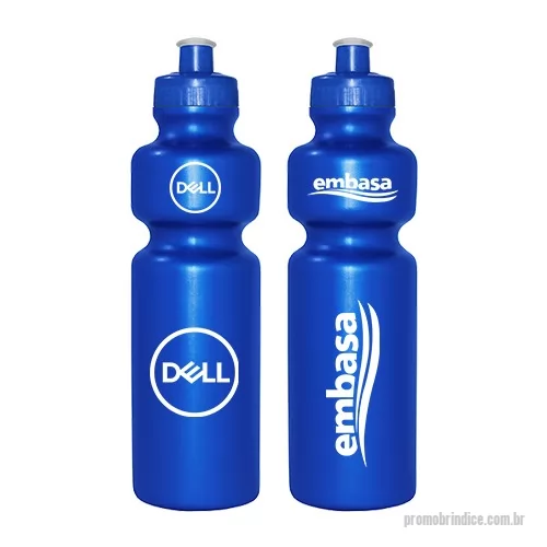 Squeeze plástico personalizado - Squeeze 750mL de PE resistente e flexível, tampa rosqueável em PP e bico em PVC cristal. Acabamento e vedação impecável. Capacidade de 750 mL, ideal para atividades esportivas, bicicleta, corridas.