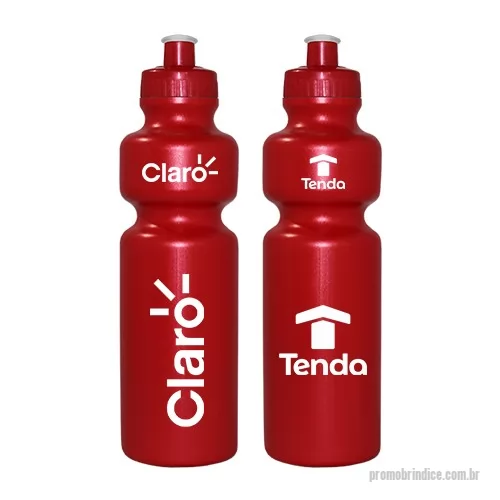 Squeeze plástico personalizado - Squeeze 750mL de PE resistente e flexível, tampa rosqueável em PP e bico em PVC cristal. Acabamento e vedação impecável. Capacidade de 750 mL, ideal para atividades esportivas, bicicleta, corridas.