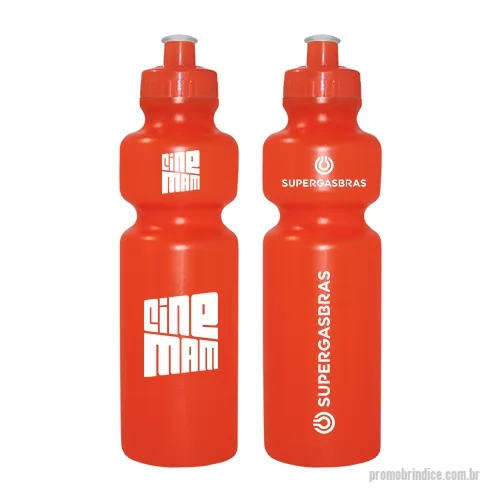 Squeeze plástico personalizado - Squeeze 750mL de PE resistente e flexível, tampa rosqueável em PP e bico em PVC cristal. Acabamento e vedação impecável. Capacidade de 750 mL, ideal para atividades esportivas, bicicleta, corridas.