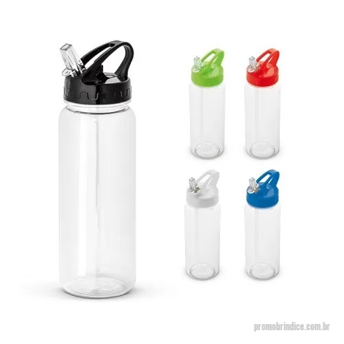 Squeeze plástico personalizado - Garrafa Squeeze Plástico com Canudo