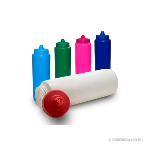 Squeeze plástico personalizado - Squeeze 1 Litro personalizado - Fantastic Brindes Material: Plástico PE Medidas: 25,2 cm de altura por 7,5 cm de largura. Peso: 78 gramas Opção para personalização em serigrafia e transfer. Produto ideal para pratica de esporte e consumo de água no d