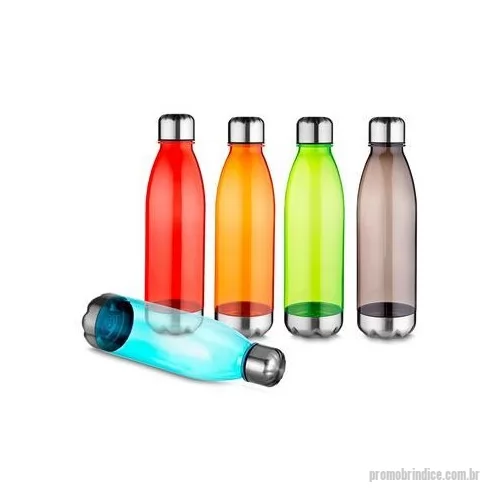 Squeeze plástico personalizado - Garrafa plástica personalizada com base de metal é um brinde personalizado corporativo de muito sucesso.