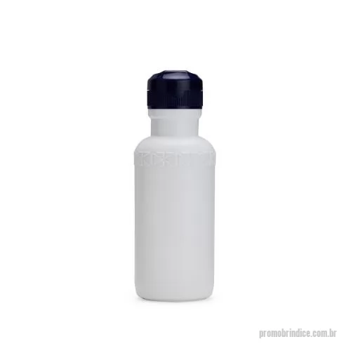 Squeeze plástico personalizado - Este squeeze é uma opção que combina com quem está sempre em movimento. Feito em plástico PEAD e com a capacidade máxima de 500ml, conta com uma tampa rosqueável que traz uma proteção para o bocal e também evita vazamentos. Tudo isso torna o squeeze 