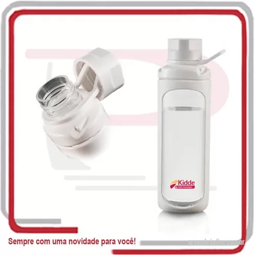 Squeeze plástico personalizado - Garrafa Dágua 610 ml c/ Alça 610 Ml.