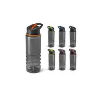 Squeeze em AS com tampa em PP com boquilha de canudo flexível no interior e de abertura fácil. Capacidade até 650 mL.
