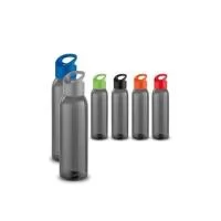 Squeeze em PS e com tampa em PP e capacidade até 600 ml.