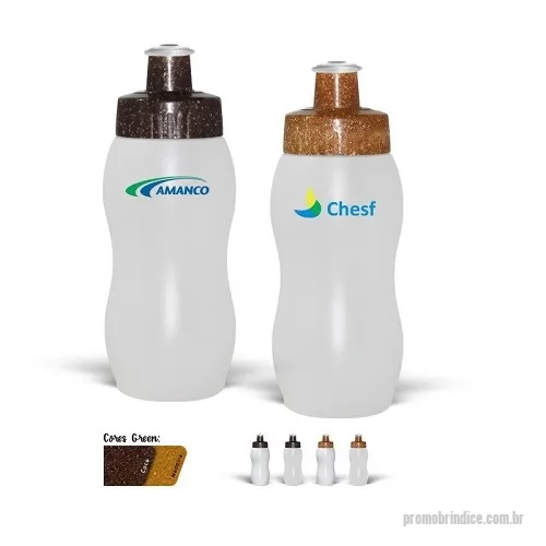 Squeeze térmico personalizado - Garrafa Squeeze Plástico com Tampa Rosqueável