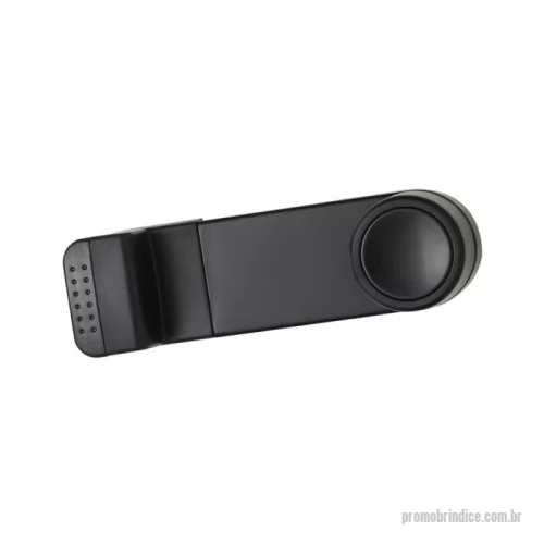 Suporte de celular para veículos personalizado - Suporte veicular com haste regulável e garra de encaixe. Suas extremidades emborrachadas evitam o deslizamento do celular.