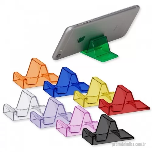 Suporte de Mesa para Celular e Tablet personalizado - Suporte acrílico para celular.  Altura :  2,8 cm  Largura :  3,5 cm  Comprimento :  5,9 cm  Medidas aproximadas para gravação (CxL):  1,4 cm x 2,9 cm  Peso aproximado (g):  7